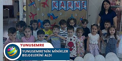 YUNUSEMRE’NİN MİNİKLER BELGELERİNİ ALDI